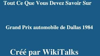 Miniature : Grand Prix automobile de Dallas 1984