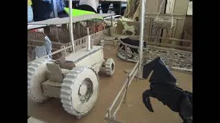 Miniature : Petite maquette d'un centre équestre carton (ranch)