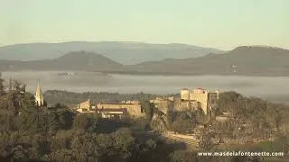 Miniature : Brouillard matinal au Mas de la Fontenette dans les gorges de l'Ardèche