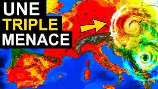 Miniature : LE TYPHON MONTE EN PUISSANCE ! 3 Cyclones en même temps. +45°C en Europe et Tornades – Prévisions