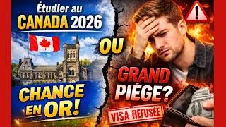 Miniature : 👉 Étudier au Canada en 2026 : CHANCE EN OR… ou PIÈGE MORTEL ? 😱🇨🇦