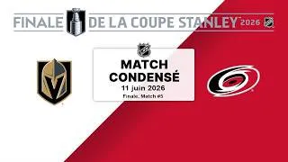 Miniature : Golden Knights @ Hurricanes Match #5, Finale de la Coupe Stanley 11/6/2026 (Match condensé)