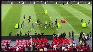 Miniature : Manchester United entraînement de foot rondo exercice