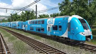 Miniature : Transport Fever 2 : Cab ride en TER 2N NG entre Bourg St Maurice et Lunéville ! Episode 159