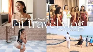 Miniature : fitness & travel vlog à Cotonou, Bénin 🇧🇯 - work on projects, african food, wedding and real talk