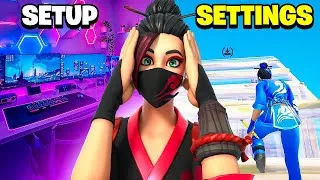 Miniature : VOICI MON SETUP ET MES PARAMETRES INCROYABLES POUR FORTNITE  !  ( Gaucher )  😱