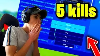 Miniature : À chaque KILL, j'augmente ma SENSIBILITÉ sur Fortnite
