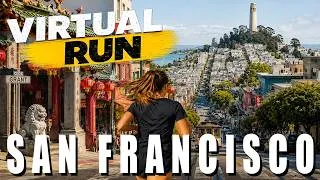 Miniature : SAN FRANCISCO - U.S.A - Virtual Treadmill Run | 25 min | Scenic City Run #treadmill #virtualrun #run