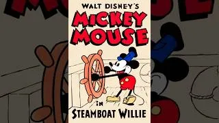Miniature : Steamboat Willie 1928 Walt Disney, première apparition de Mickey Mouse
