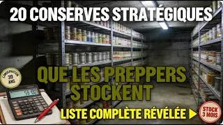 Miniature : 20 Conserves Que Les Preppers Expérimentés Stockent TOUJOURS (Débutants Passent À Côté)