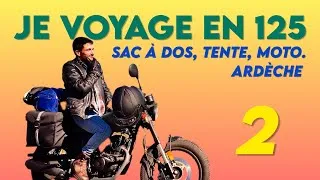 Miniature : Voyager en  125 avec le minimum, en tente. n°2 #roadtrip #125cc #ardeche