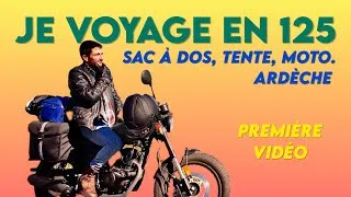 Miniature : Je voyage en 125 - sac, tente, moto. n°1 #roadtrip #125cc