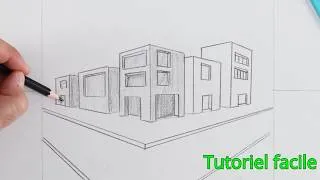 Miniature : Perspective à Deux Points de Fuite | Dessiner une Ville Facilement Pas à Pas