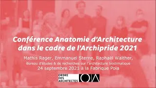 Miniature : ARCHIPRIDE 2021 - CONFERENCE ANATOMIES D'ARCHITECTURE - 24/09