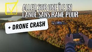 Miniature : Je CRASH le drone sur une ÎLE INEXPLOREE au milieu d'un lac au MONT ORFORD !