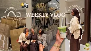 Miniature : VLOG 🎥 : 1 SEMAINE CHARGÉ AVEC MOI : content day 📸, mariage 💍, shopping 🛍️