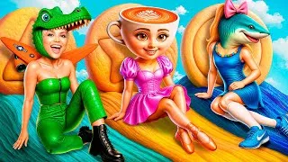 Miniature : Ballerina Cappuccina VS La Poupée Géante De SG ! Cache-Cache Italian Brainrot !