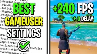 Miniature : BEST GAMEUSER SETTINGS FOR BOOST FPS FORTNITE ! 🚀🚀🚀