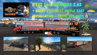 Miniature : ETS 2 - 1.60 Promods 2.83 - Great Steppe et Middle East installation et ordre + mods qui marchent 👍
