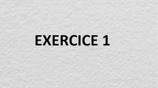 Miniature : La comptabilité analytique : EXERCICE 1.