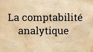 Miniature : La comptabilité analytique : PARTIE 1.
