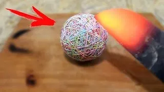 Miniature : EXPERIENCE couteaux a 1000 DEGRES contre ELASTIQUE !