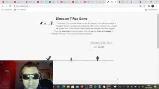 Miniature : J'essaye de battre mon record de 1237 points sur t-rex game