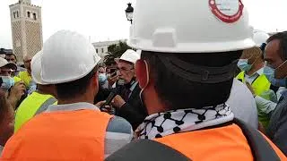 Miniature : كلمة عميد المهندسين عند خروجه من رئاسة الحكومة بعد وقفة المهندسين بالقصبة 27 ماي 2021ة