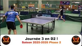 Miniature : J3 en D2 au tennis de table !! 🆚 Senlis 🏓 Favori ？