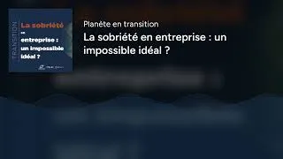 Miniature : La sobriété en entreprise : un impossible idéal ?