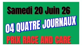 Miniature : 04 QUATRE JOURNAUX WEEKEND GAZETTE GENY COURSE PARIS TURF PRIX RACE AND CARE SAMEDI 20 JUIN 2026