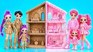 Miniature : Nous Construisons Pièce Secrète : Maison de Poupée DIY Carton vs Fluffy pour K-Pop Demon Hunters