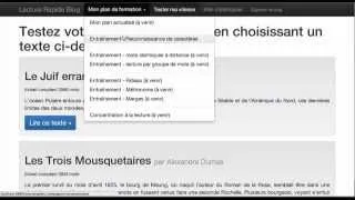 Miniature : Présentation du compagnon en ligne du blog lecture rapide