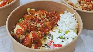 Miniature : POULET CROUSTI AUX CORNFLAKES | Sauce cheddar crémeuse et yaourt aux poivrons