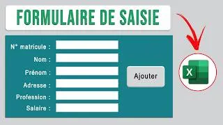 Miniature : Comment créer un formulaire de saisie sur Excel.