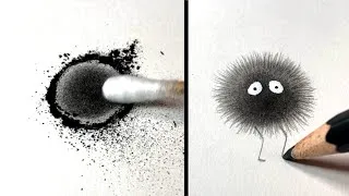 Miniature : La Technique secrète.. pour Dessiner des Noiraudes FLUFFY ! Ghibli :)