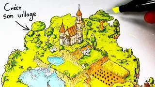 Miniature : Comment dessiner une Île village en 2D ? (Tutoriel)