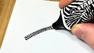 Miniature : Un stabilo Zèbre et Léopard ?! (Je teste)