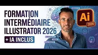 Miniature : Tuto Formation Illustrator intermédiaire : IA, 3D et logos professionnels