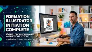 Miniature : Tuto Formation Illustrator 2026 : initiation complète au dessin vectoriel
