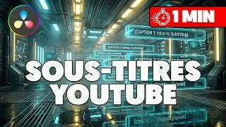 Miniature : Comment créer des sous-titres YouTube sur DaVinci Resolve (TUTO EXPRESS)