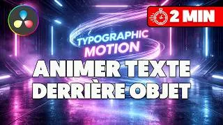 Miniature : Comment faire passer un texte derrière un objet sur DaVinci Resolve (TUTO EXPRESS)