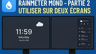 Miniature : [Partie 2]Rainmeter Mond sur son 2éme écran #rainmeter #mondskin