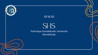 Miniature : TUTO’ DU TUTO - SHS - TECHNIQUE BIOMÉDICALE ET RECHERCHE BIOMÉDICALE - TUTORAT SANTÉ AMIENS