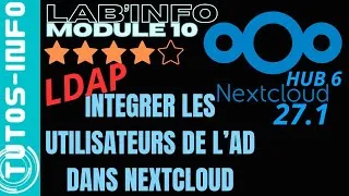 Miniature : INTEGRER LES UTILISATEURS ACTIVE DIRECTORY DANS NEXTCLOUD AVEC LDAP (module 10)