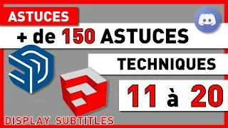 Miniature : Astuces 11 à 20 sur plus de 150 tips... proposés - tuto gratuit sketchup