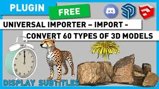 Miniature : Universal Importer - Import - Convert 60 types of 3D models - FBX OBJ STL GLTF DAE STEP plugin