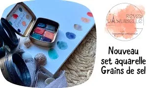 Miniature : Nuancier aquarelle avec Set « Grains de sel » de chez Rêves d’aquarelle
