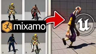 Miniature : Comment importer un personnage et des animations de Mixamo dans Unreal Engine 5