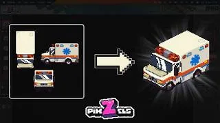 Miniature : PixZels : transformer du pixel art 2D en sprites 3D isométriques (sans IA)